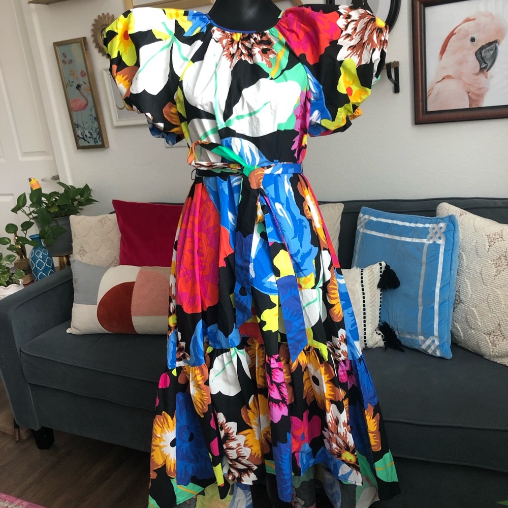 Christopher John Rogers Floral Dress